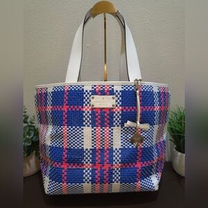 Kate Spade Story Book Woven Tote Bag